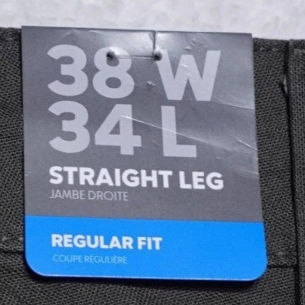 Columbia Flex ROC Pant Mens 38x34 Grey Straight Leg Regular Fit AM0183-327